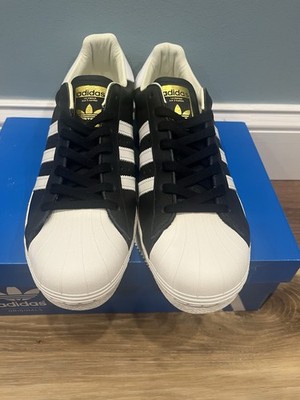 NIB Adidas Men Sz 9.5 Superstar ADV White - Core Black - Gold FAST SHIP!?? adidas. Superstar ADV White / Core Black / Gold Metallic main image 4
