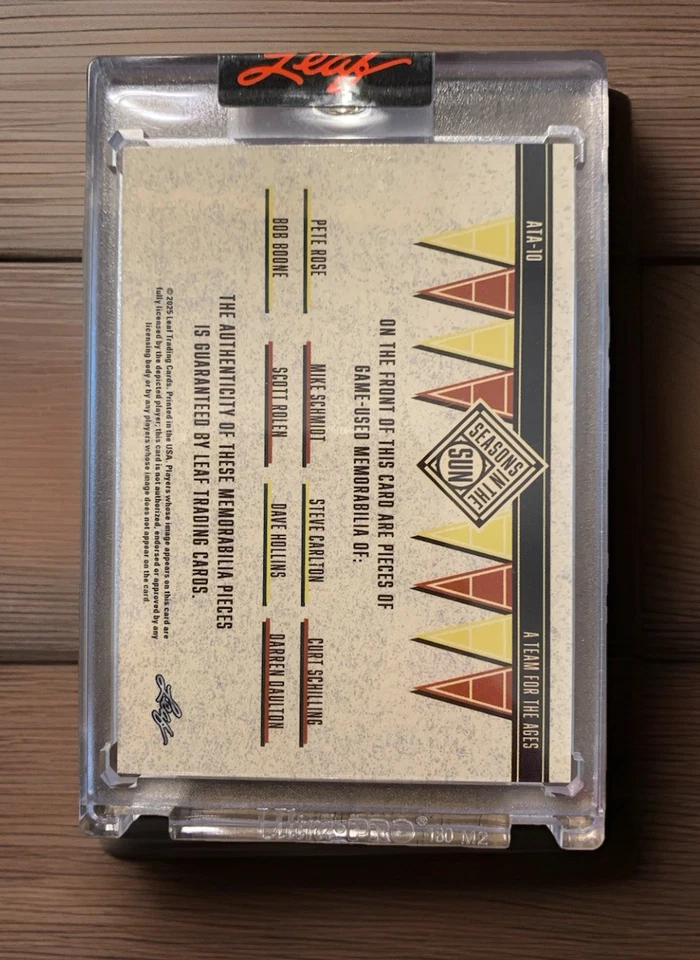 2025 Leaf Seasons in the Sun - Un equipo para los Filis Reliquia de 8 jugadores #/25 Foto 2 de 2