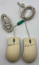 2 Microsoft IntelliMouse 1.1A Vintage PS/2 Wired Optical Mouse X03-65047 Read 