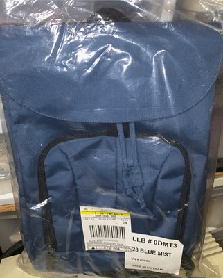 2010 LL Bean MIcrofiber Everyday Pack Backpack~Blue Mist~14'' x 10''~0DMT3~New Ope