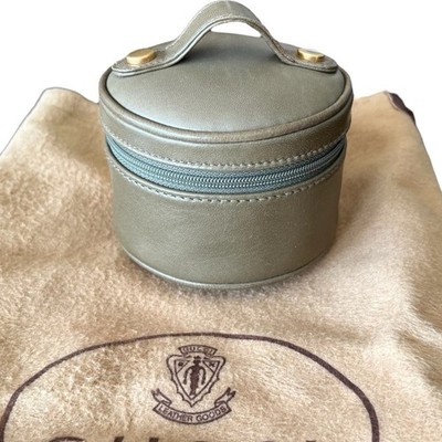 Gucci Vintage Lambskin with Suede Interior Olive Green Jewelry Mini-bag