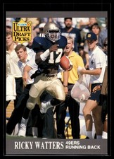 Ricky Watters 1991 Ultra Rookie Card #297. rookie card picture