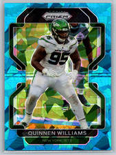 Quinnen Williams 2021 Panini Prizm Blue Ice Prizm /99 #89 New York Jets