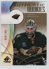 2024 Upper Deck SP Game Used Authentic Rookies Gold 28/149 Jesper Wallstedt 1ik9