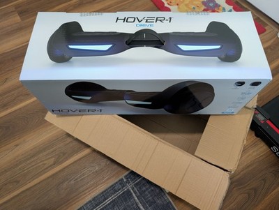 Hover-1 Drive Electric Hoverboard, 7MPH, 3 Mile Range, LED Lights, Black