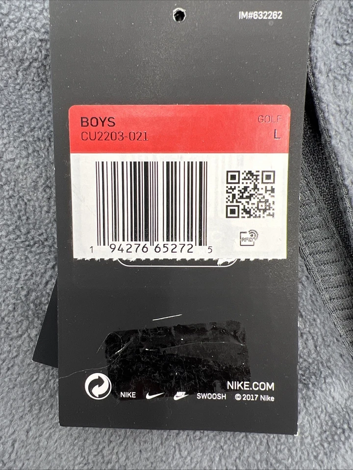 Nike Therma Fleece Niños Talla L Gris 1/4 Cremallera Ajuste Estándar Vellón Nuevo con Etiquetas Foto 3 de 4