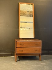 MCM Dressing/Hall Table Mirror 2 Drawers Mid Century G plan? Ercol? Stag? Scandi
