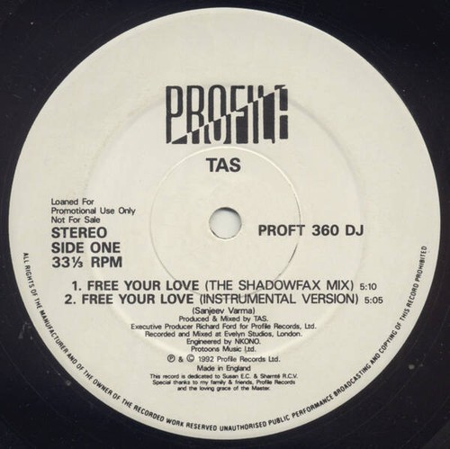 TAS - Free Your Love (VINYL) - Picture 2 of 3