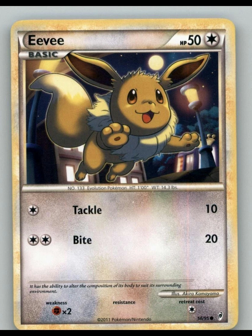Eevee Pokémon TCG Call of Legends Individual Collectible Card Game