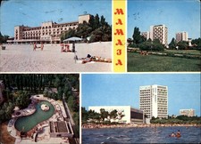 Hotel International Mamaia Romania vintage postcard k601