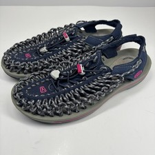 KEEN Uneek Two Cord Women  s US 9 Navy/Grey Slingback Water Sandals Adjustable