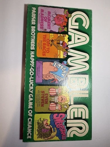 Parker Brothers Gambler Vintage Strategy Board Game 3-8 Players Ages 8-16
