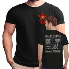 Camisa Mig-31 Firefox Plano Esquemático Doble Cara