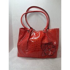 NWT VTG Y2K Minicci Tote Bag Womens Orange Cr...