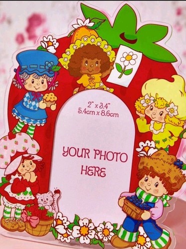 NEW Strawberry Shortcake And Friends MAGNET Picture Frame 6"X5" Acrylic Flowers - Picture 2 of 5