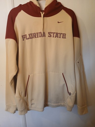 Nike FSU Florida State Seminoles Therma Fit Hoodie Jacket Mens Large - Picture 2 of 12