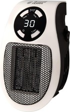 Russell Hobbs RHPH2001 Ceramic Plug Heater 12 Hour Timer 500w Black & White