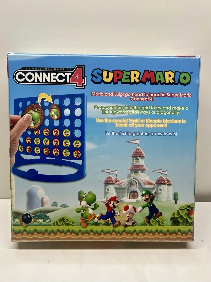 Mario Bros Vintage Connect 4 NEW Sealed Lic Nintendo Board Game 2015. Top seller - Image 2 of 4