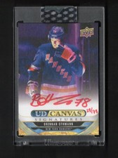 2024-25 Clear Cut UD Canvas Signatures Red Ink Auto Brennan Othmann 29/78