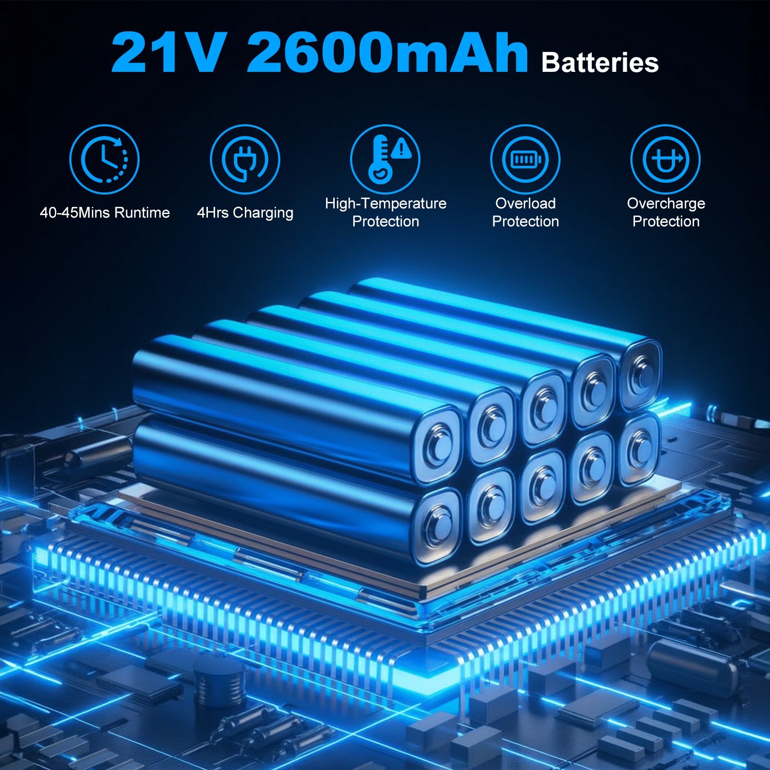 Electric 21V Cordless Snow Thrower Lightweight &Foldable w/ Rechargeable Battery