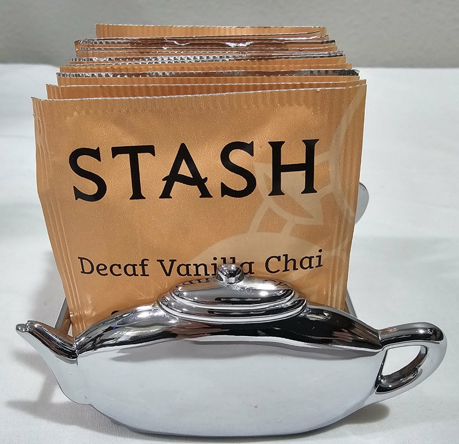 Pot Metal Tea Bag Caddy Tea Bag Holder No Tea