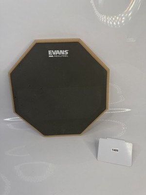 Evans RealFeel 12  Drum Practice Pad Octagon Gray Portable Training Pad