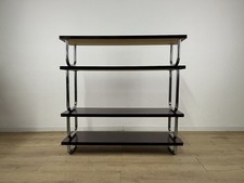 Libreria acciaio legno Bauhaus anni 60’ vintage design