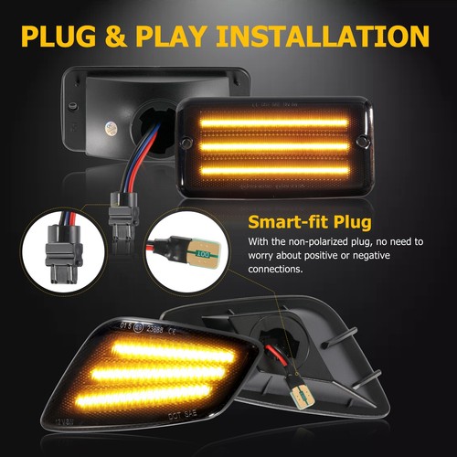 For Jeep Wrangler TJ 97-06 7inch Headlights+16 LED Tail Lights+Side Marker Light - Picture 8 of 12