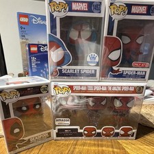 Funko Pop! Marvel Scarlet Spider Deadpool Spider-Man Amazon Exclusive 3-Pack Lot