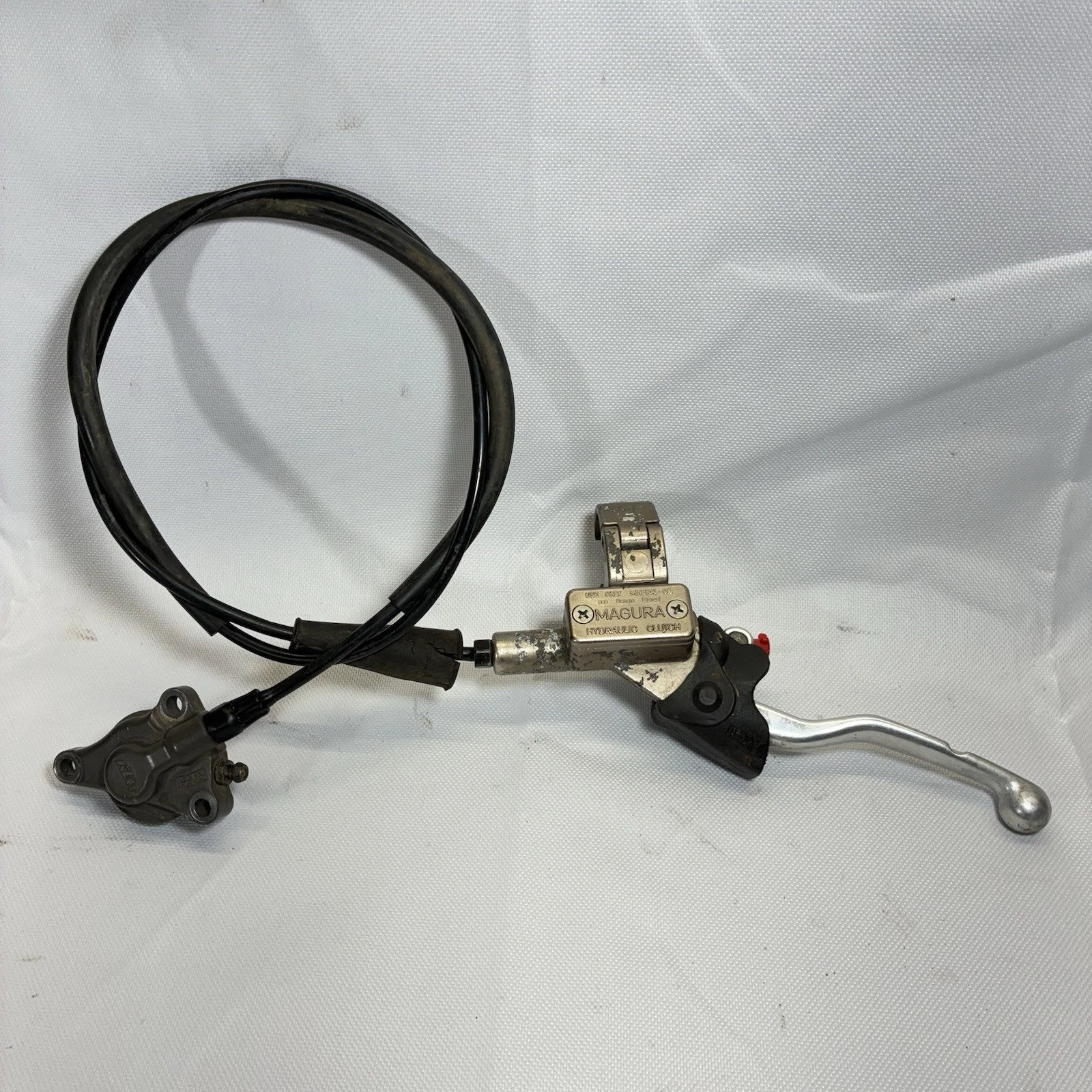 2001 KTM 300 MXC Hydraulic Clutch Assembly OEM Master Cylinder Slave Hose 99-08