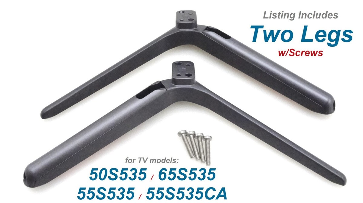 New TCL 50S535, 55S535, 65S535 TV Stand Legs w/ Screws [68-646910