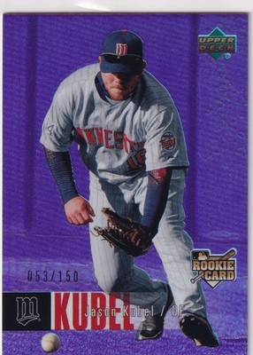 2006 UPPER DECK PURPLE /150 ROOKIE RC JASON KUBEL MINNESOTA TWINS RARE fr2395-7