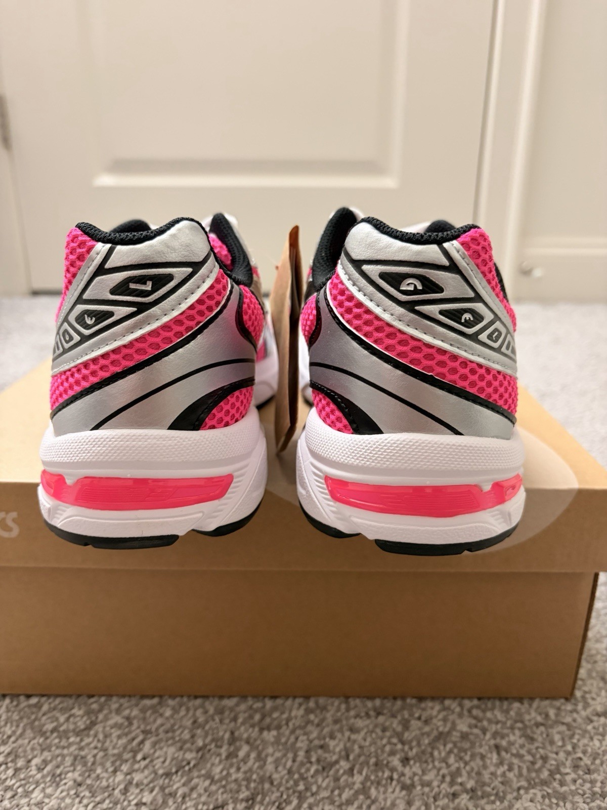 Sz 8W ASICS GEL-1130 Neon Pack - Pink Glo Pure Silver | Women's | 1202A525-700 | thumbnail 4