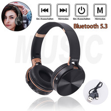 Bluetooth 5.1 Kopfhörer Kabellos Headset Stereo Bass Over-Ear Noise Cancelling