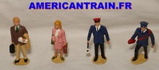 Set de 4 figurines personnel de gare et passagers 5040 échelle G LGB