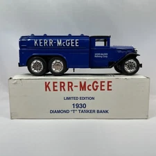 Vintage Ertl Diecast Bank 1:34 - Kerr-McGee 1930 Diamond "T" Tanker (1992)