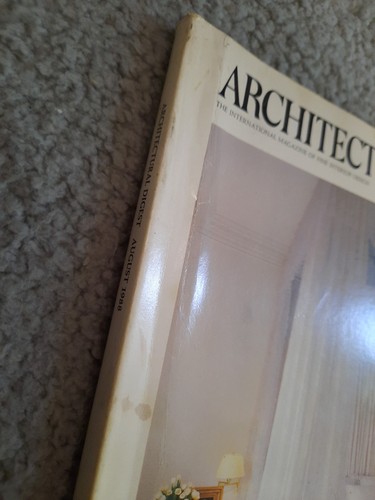 Architectural Digest, Vintage Magazine, August 1988 Interior Design (Worn) - Picture 2 of 5