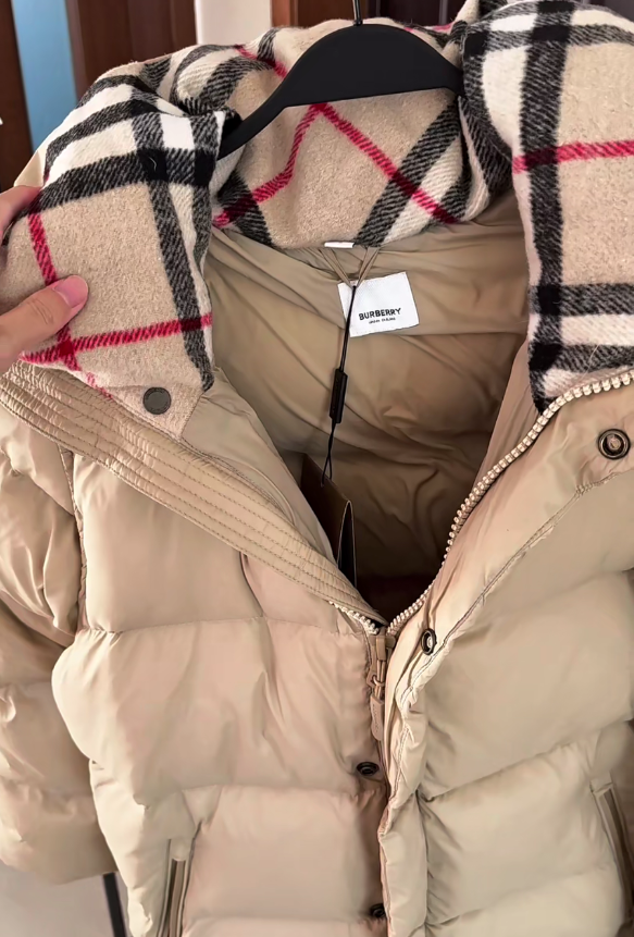 Burberry Padded Quilted Down Jacket Beige 80910931 | eBay