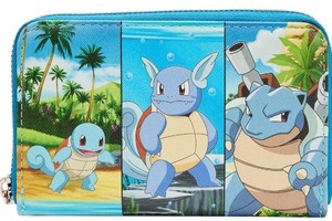 Loungefly Pokemon Squirtle Evolution zip around Wallet