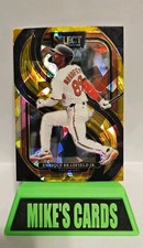 2025 Panini Select Gold cracked ice Prizms #169 Enrique Bradfield Jr. #04/10