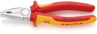 Knipex 03 06 200 Kombizange LäNge 200 Mm Mehrkomponenten-HüLlen Verchromt Vde