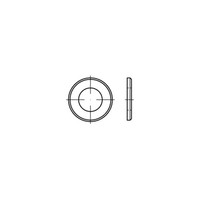 ISO 7090 Flache Scheibe Stahl 1.4571 8Mm (8,4X16X1,6) 5 Mit Fase Ohne