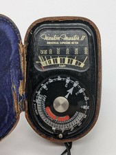 Vintage Weston Master II Universal Exposure Light Meter Model 735  Leather Case