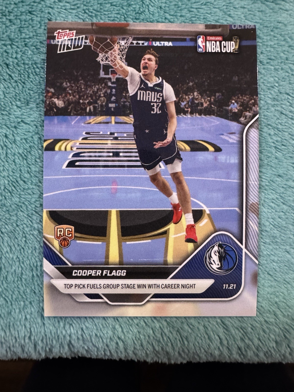 2025 Topps Now Cooper Flagg #60 RC