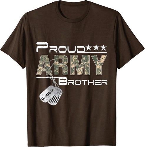 Proud Army Brother Army Graduation Brother US Army Brother T-Shirt Hoodie - Picture 7 of 9