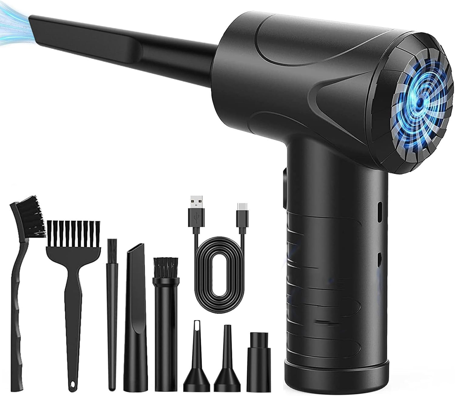 Soffiatore Elettrico Multifunzione 91000 RPM Pulizia PC e Casa