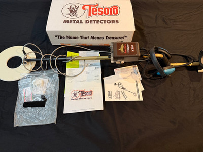 Tesoro Tiger Shark Underwater Metal Detector, 200 Foot Depth, Tested, Works