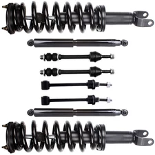 Front Rear Complete Strut Shock Sway Bar Kit For 2006-2008 Dodge Ram 1500