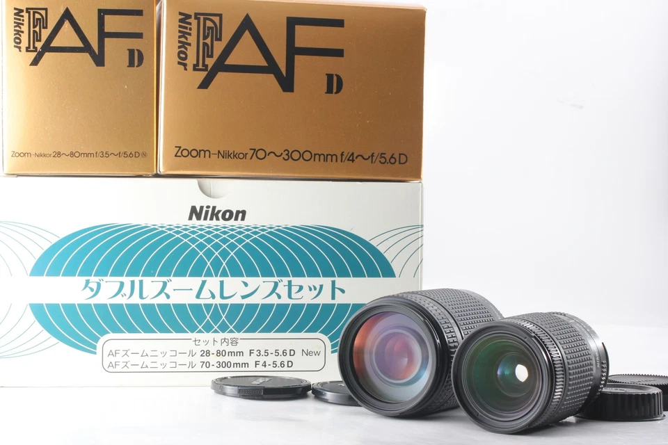 W Zoom Lens 2set [Unused in Box] Nikon AF Nikkor 28-80mm 70-300mm D From JAPAN - Image 3 of 4