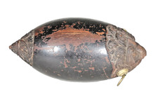 Instrument Marine -Antiquité Marine- Noix coco sculptée-travail Bagnard-Lot N° 3